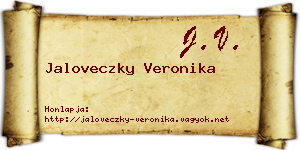 Jaloveczky Veronika névjegykártya